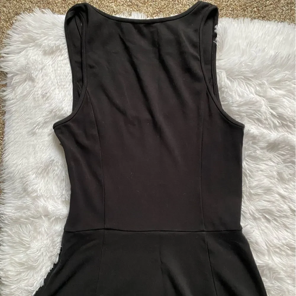 Joie Dress Sleeveless Black Flowy Stretchy Skater Rayon Spandex Women’s Sz Small